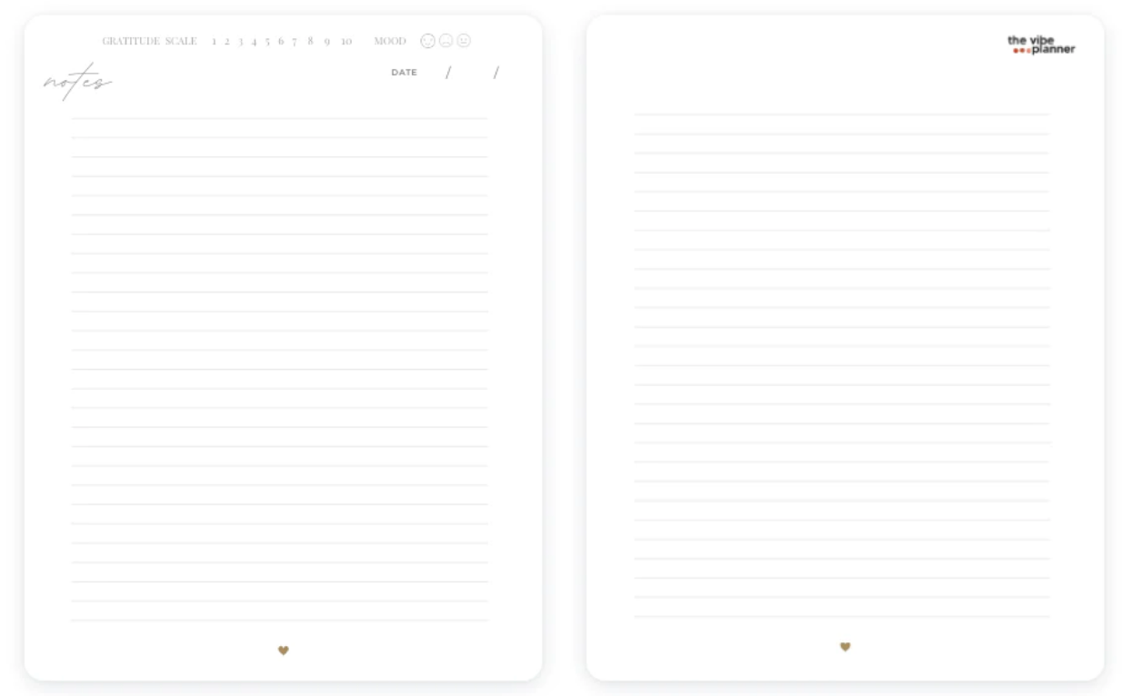2024 Collection - Agenda Cover + 2024 Calendar Pages + Notebook Pages - The Vibe Planner