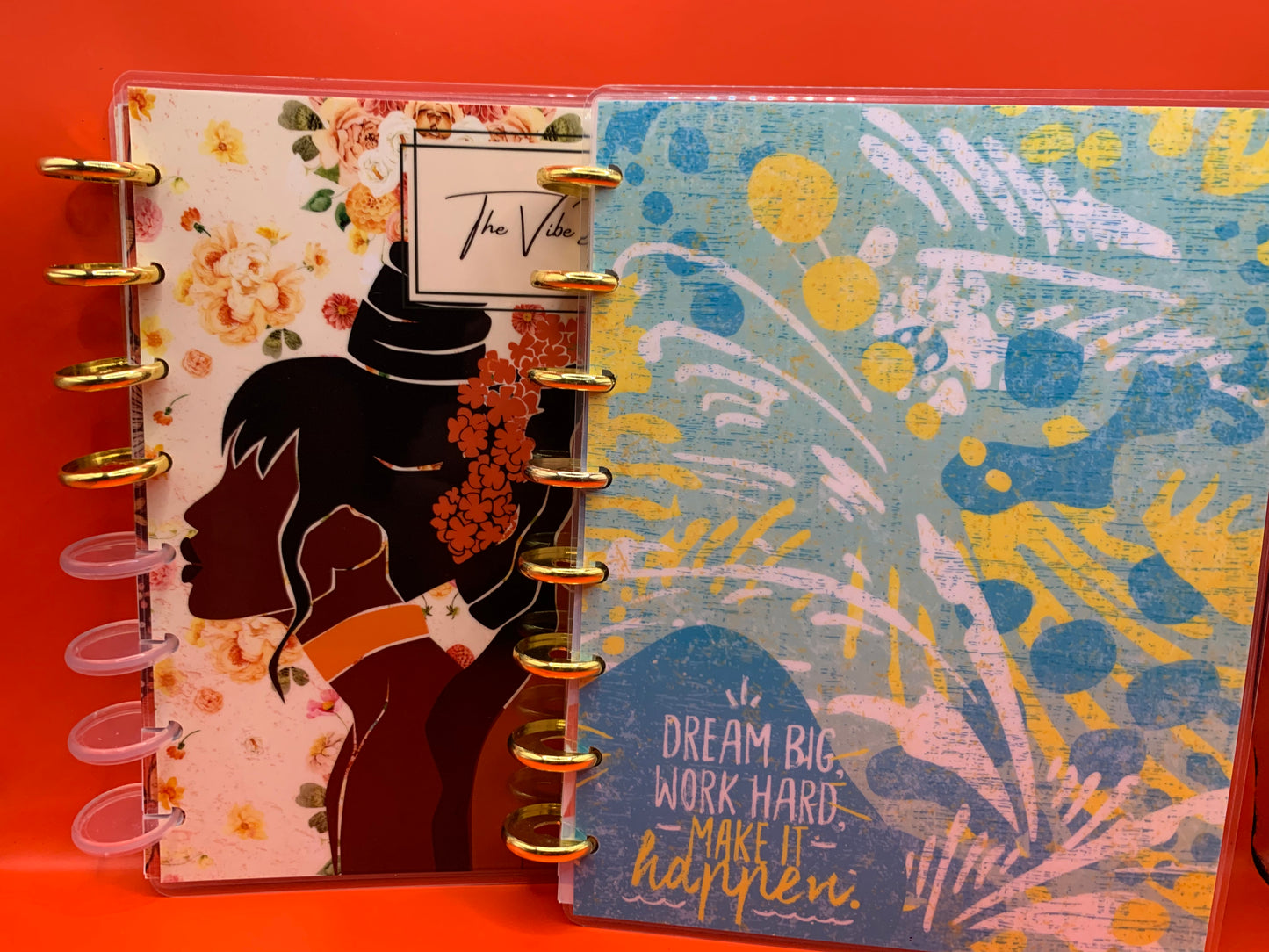 Cream and Strawberries Notebook - Discbound - The Vibe Planner