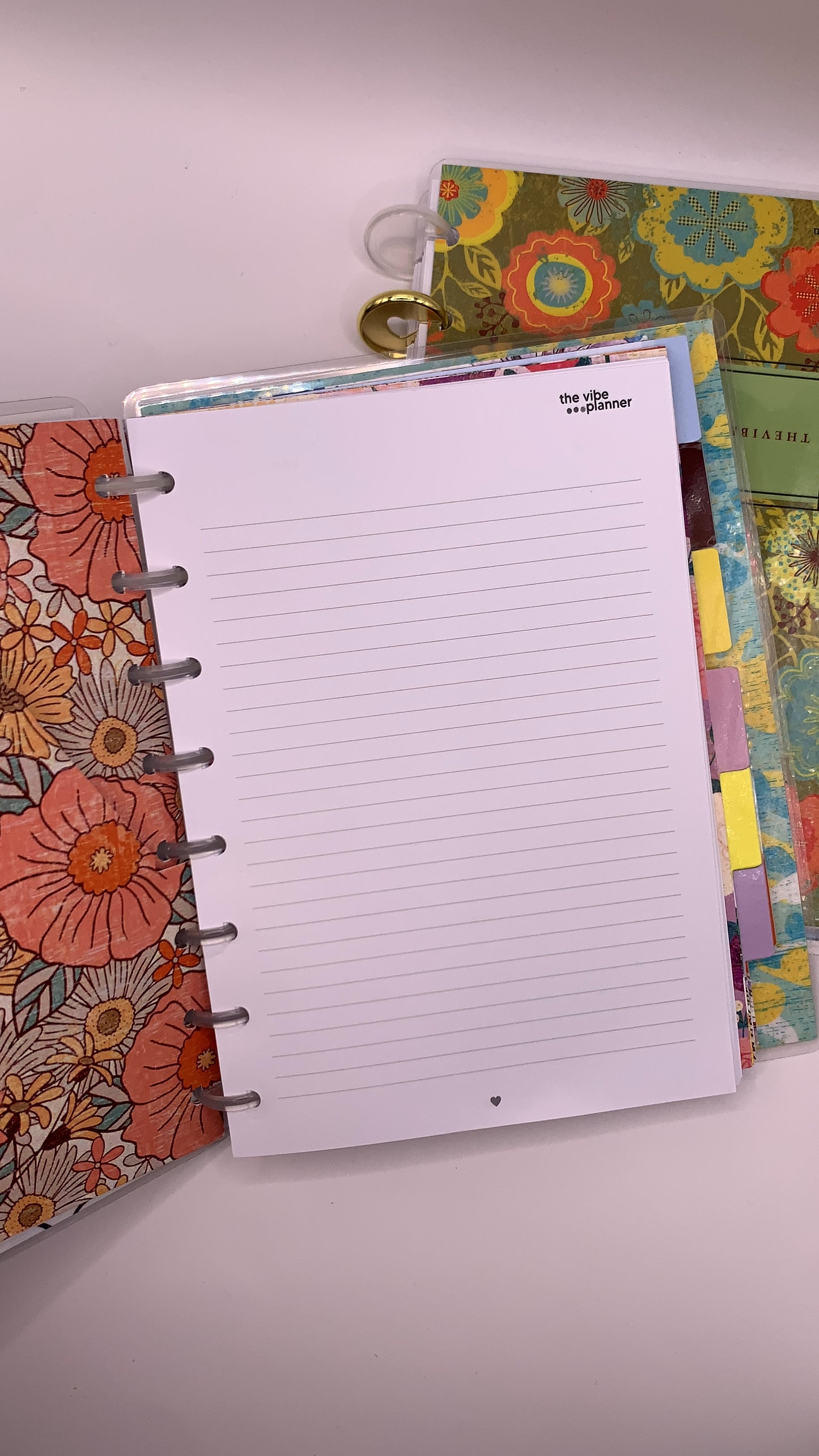 Cream and Strawberries Notebook - Discbound - The Vibe Planner