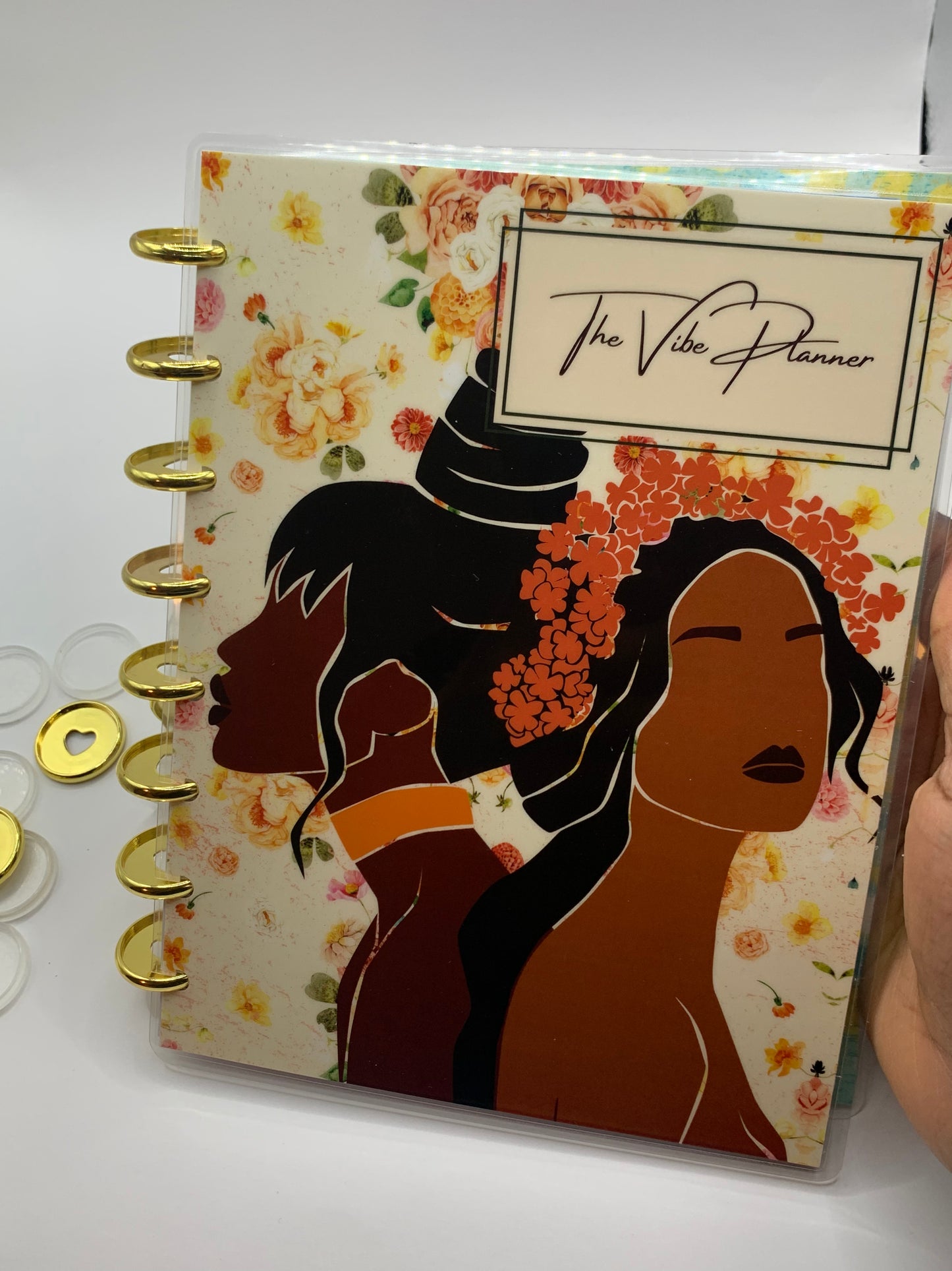 Cream and Strawberries Notebook - Discbound - The Vibe Planner