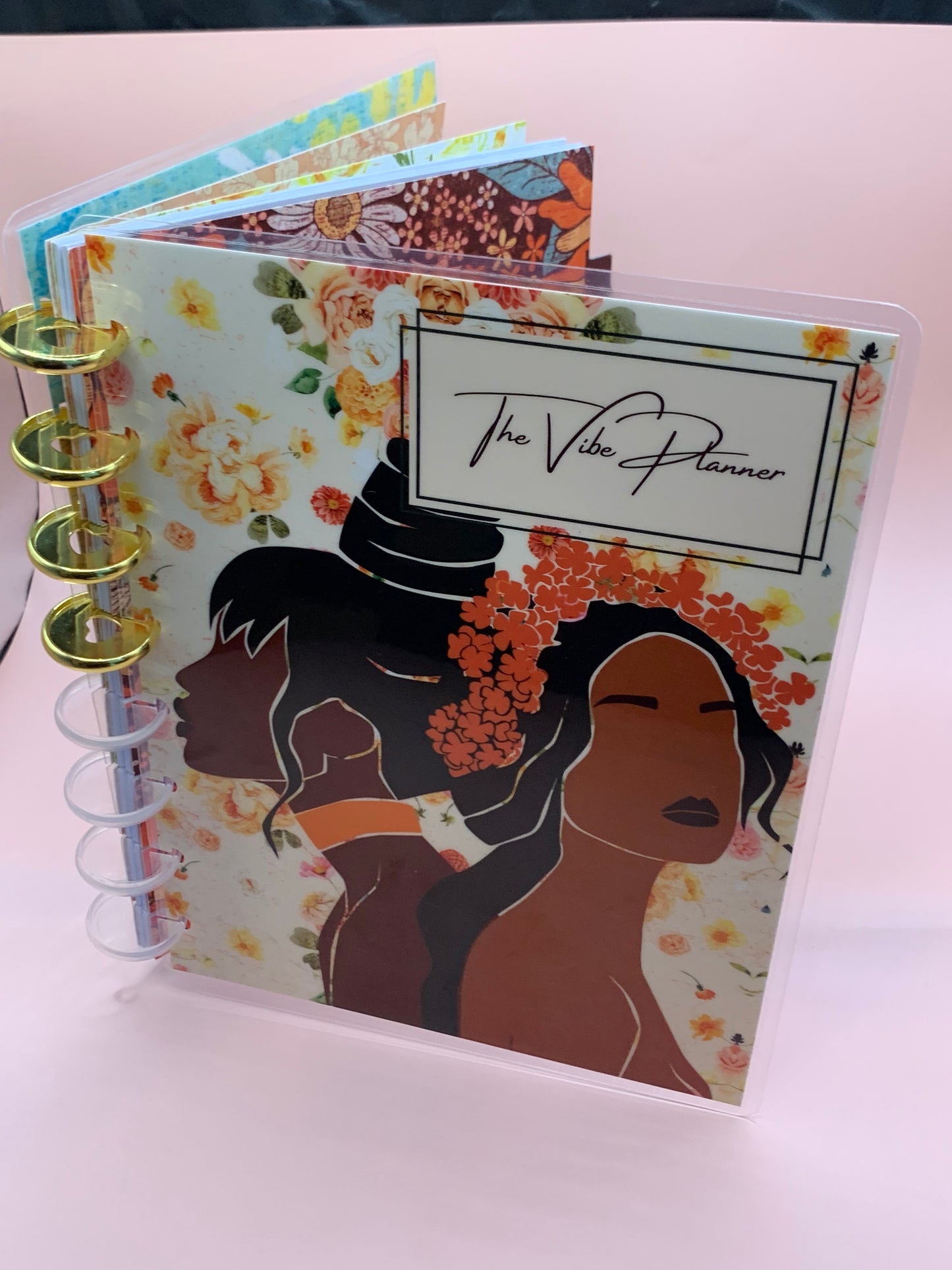 Cream and Strawberries Notebook - Discbound - The Vibe Planner