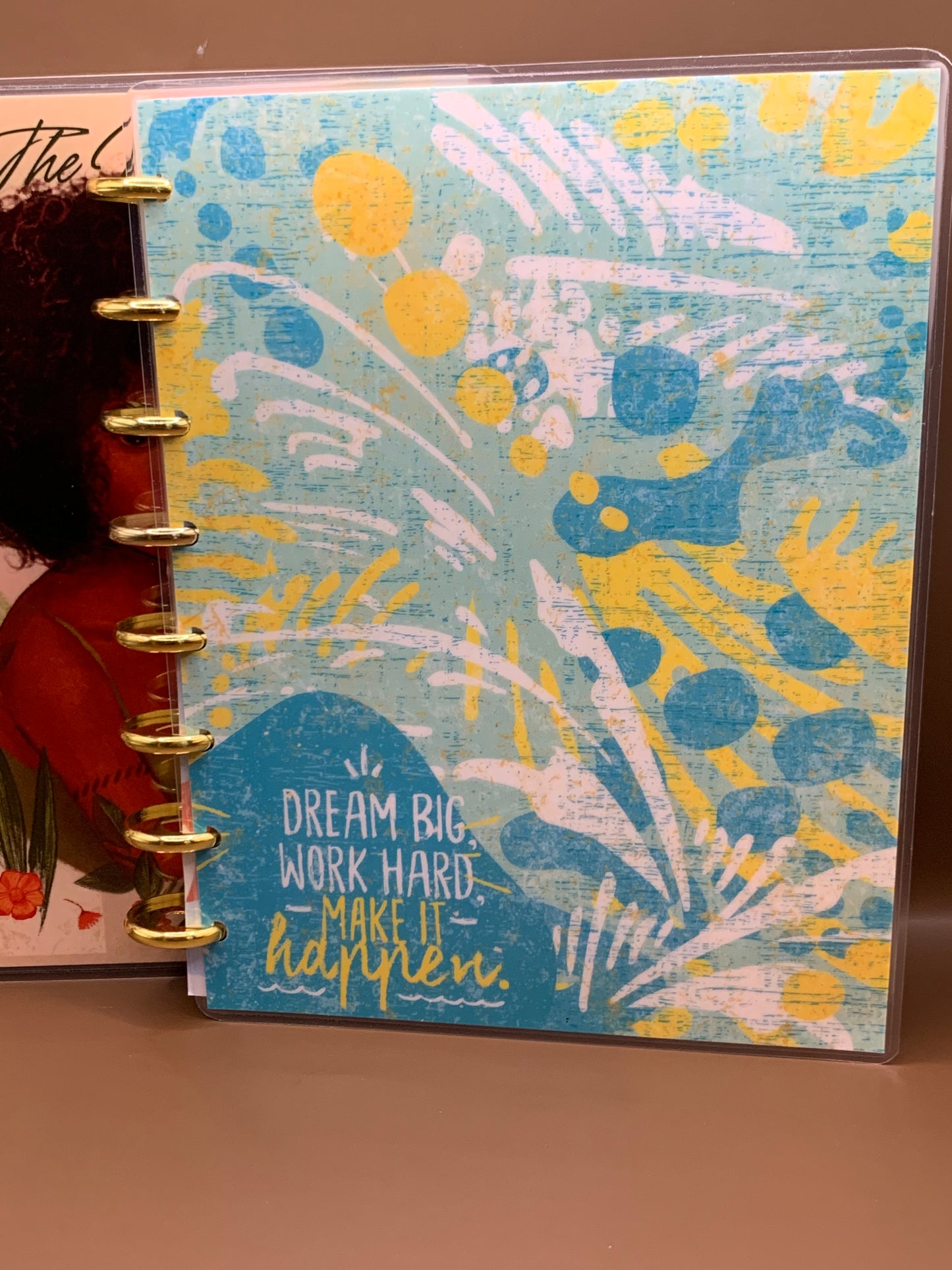 Bohemian Afro and Panther Notebook - Discbound - The Vibe Planner