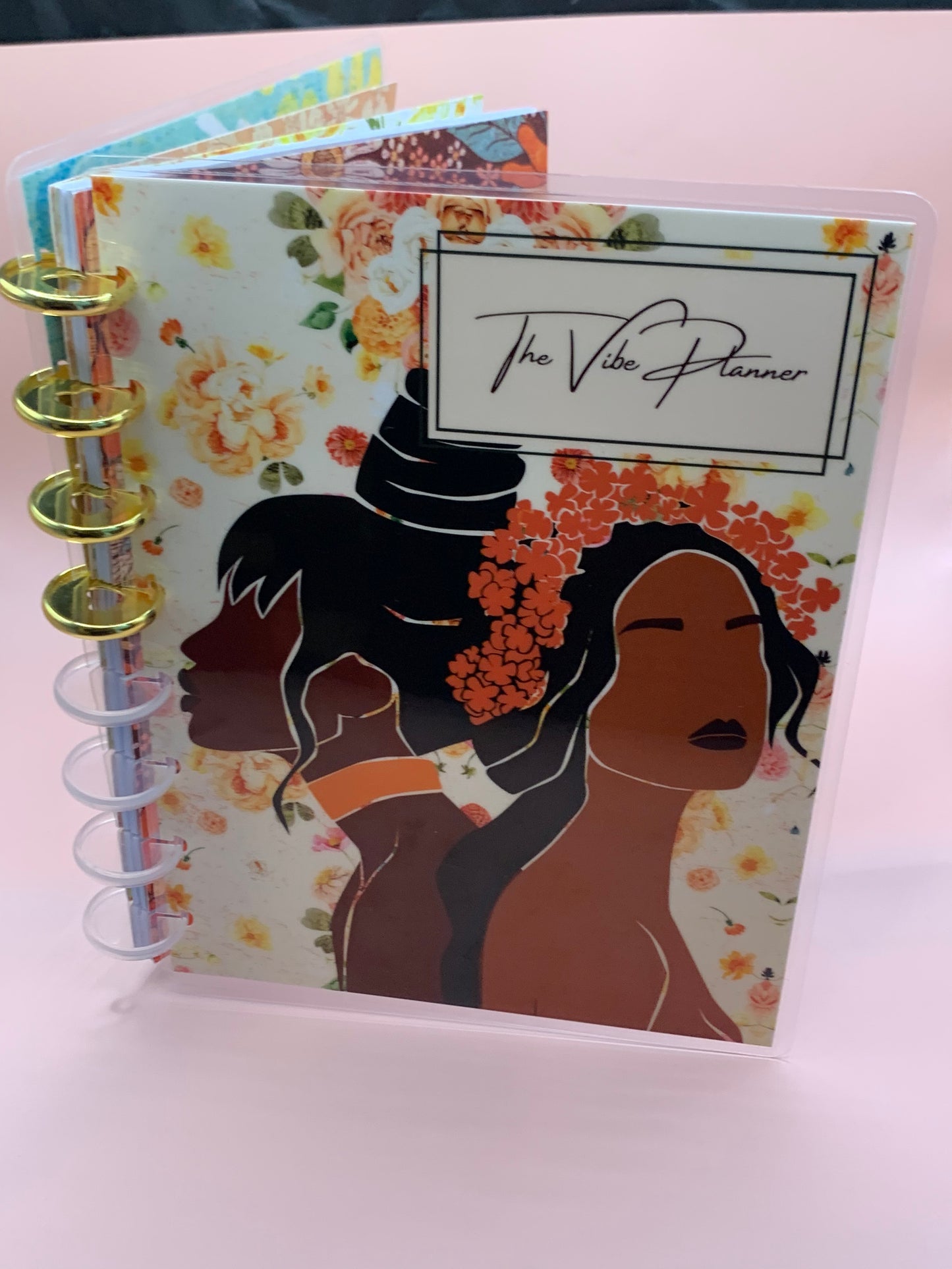 Cream and Strawberries Notebook - Discbound - The Vibe Planner
