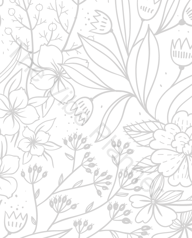 Printable Adult Coloring Book | Stress Relieving Patterns - The Vibe Planner