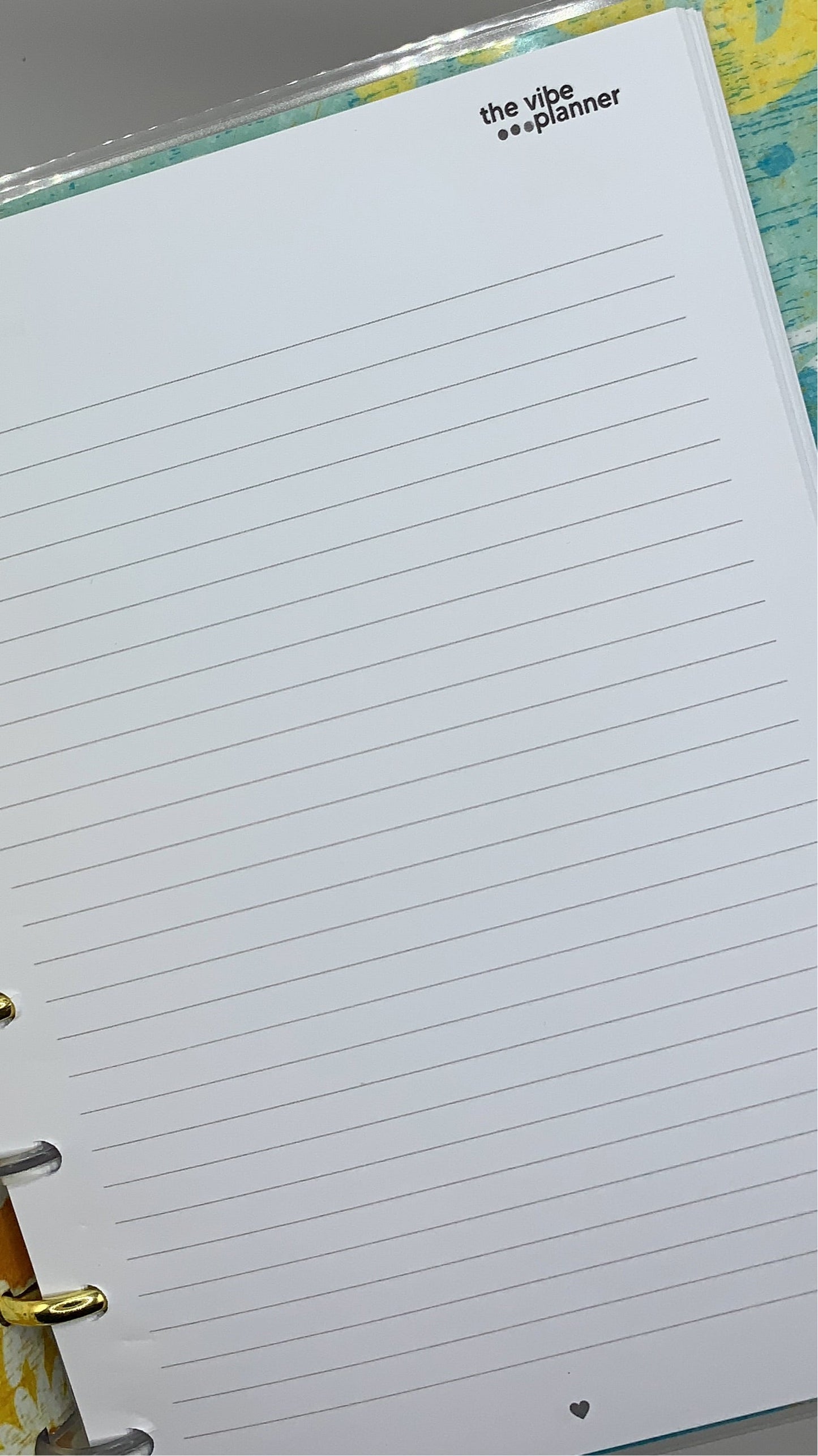 Cream and Strawberries Notebook - Discbound - The Vibe Planner