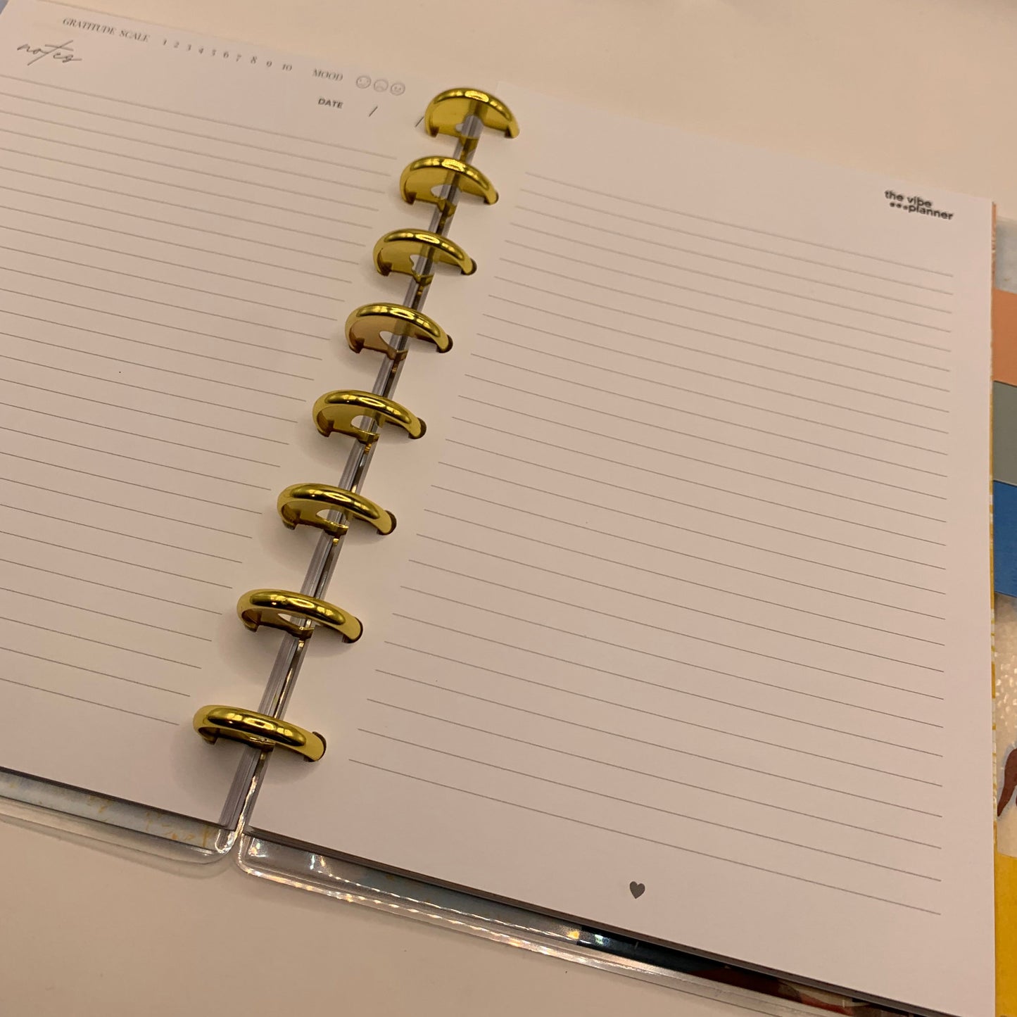 Cream and Strawberries Notebook - Discbound - The Vibe Planner