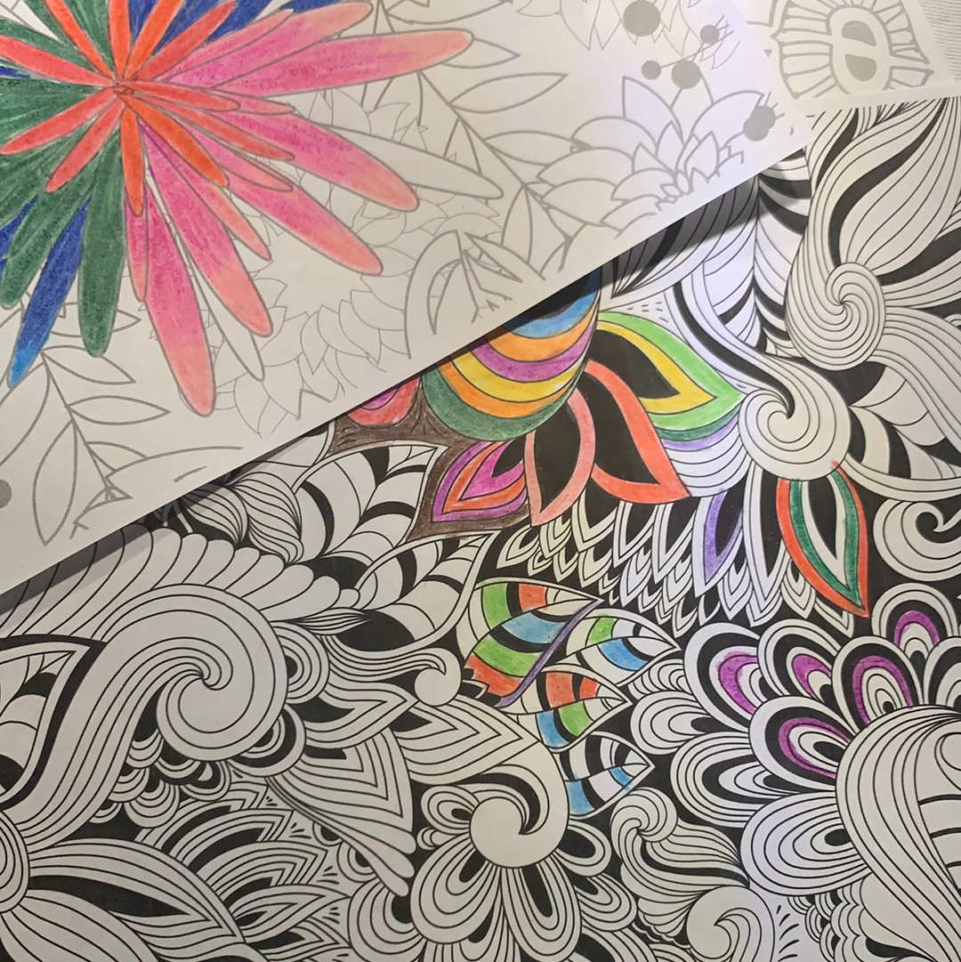 Printable Adult Coloring Book | Stress Relieving Patterns - The Vibe Planner